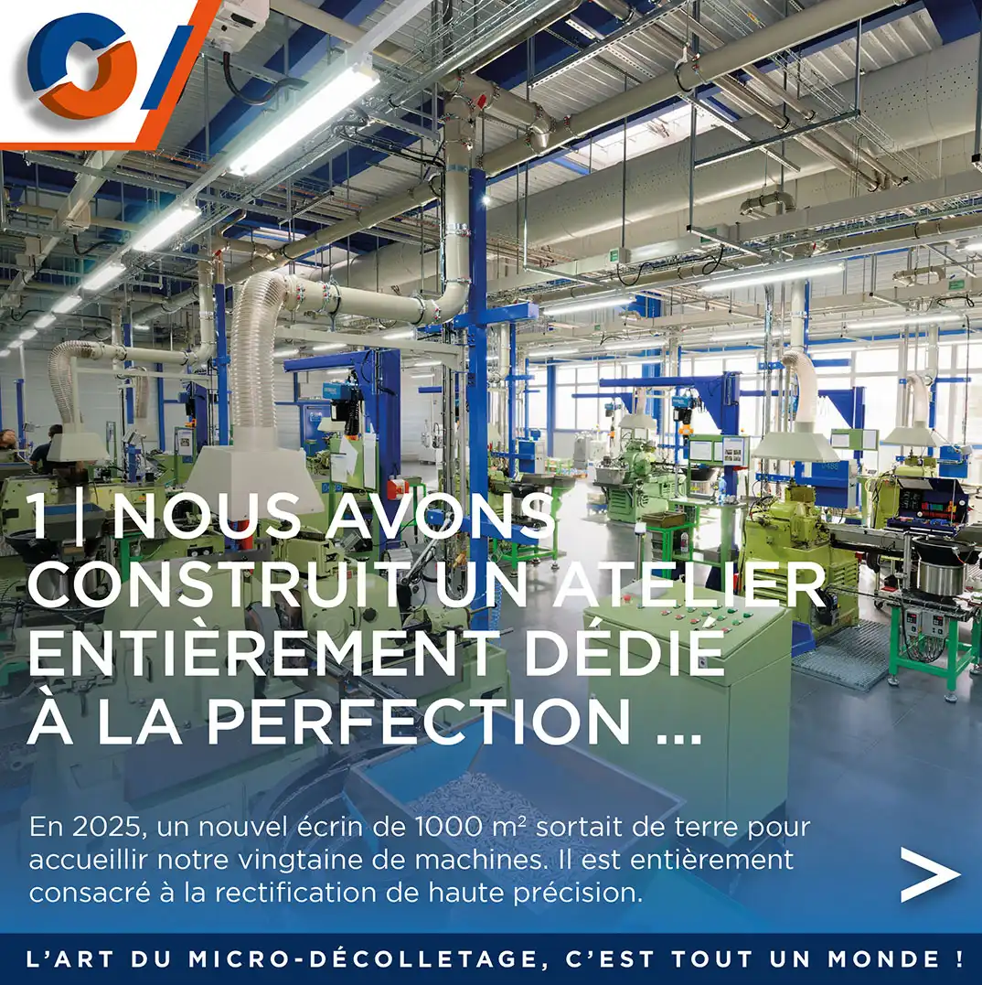 Nouvel atelier Minesco dédié à la rectification industrielle.